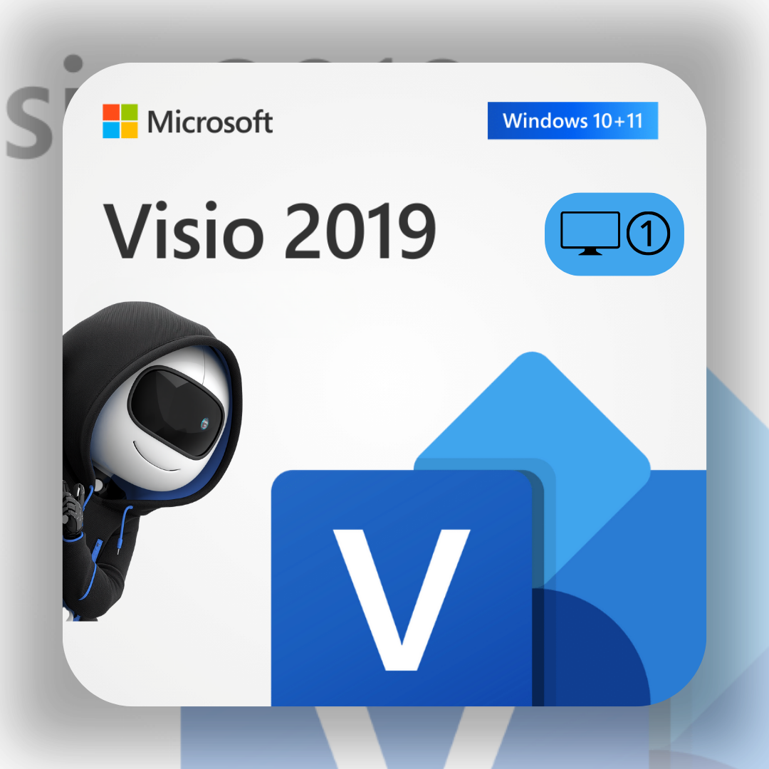 Microsoft Office Visio 2019 Bind - 1PC