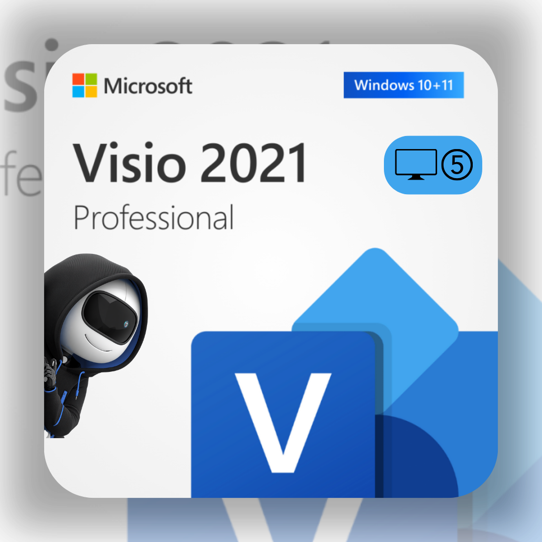 Microsoft Office Visio 2021 Pro - 5PC