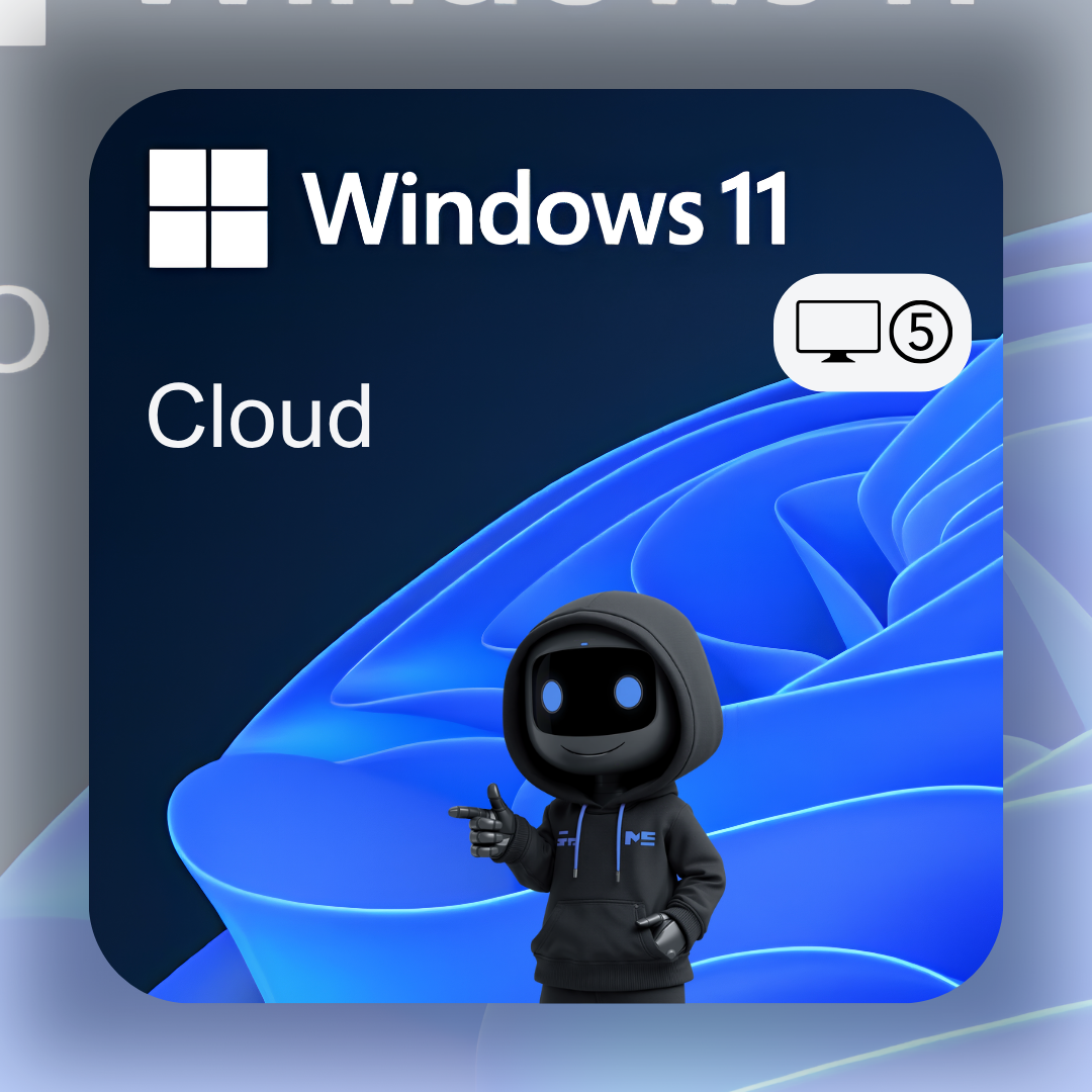 Windows 10/11 cloud - 5pc كود تفعيل أصلي لـ 5 أجهزة من متجر كودي